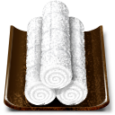 Oshibori wet hand towel icon png