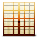 Shoji paper sliding door icon png