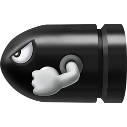 Super Mario - Bullet Bill icon ico
