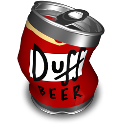 The Simpsons - Duff Beer icon ico