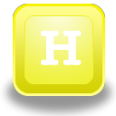Alphabet icon H ico