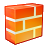 Brick fire wall icon ico