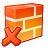 Brick fire wall icon ico