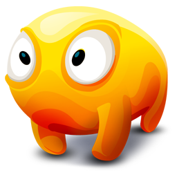 Creature orange icon ico