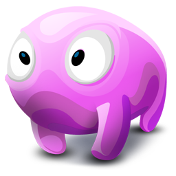 Creature pink icon ico