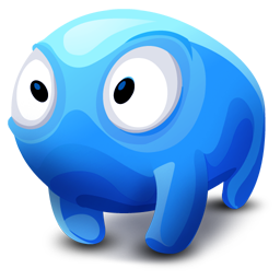 Creature blue icon ico