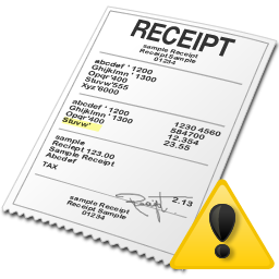 Receipt icon png