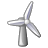 Wind engine icon ico